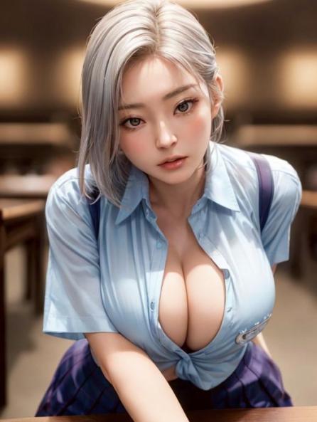 1 Person, Boobs on Table, 18 AI Porn