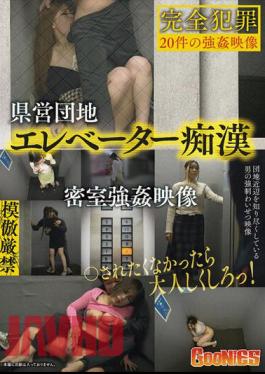 GNS-071 Prefectural Housing Complex Elevator Molester Behind Closed Doors Video