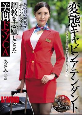 Mosaic USBA-080 Perverted Cabin Attendant: Beautiful Legged Masochist Cabin Attendant Asami Mizubata Can't Forget The Excitement Of That Day And Volunteered For Training