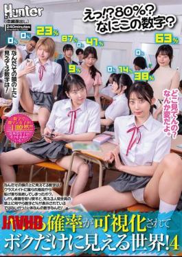 HUNTC-476 What!? 80%? What Is This Number? A World Where The Probability I Could Fuck A Girl Is Showing Above Her Head, And I'm The Only One Who Can See It! - School Girls Edition 04